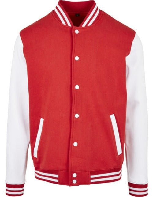 Baseball Jacket (Rood / Wit) Baseballjackets.nl