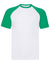 Shortsleeve Baseball T-shirt (Wit / Groen)