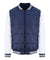 Baseball Puffer Jacket (Blauw / Wit)